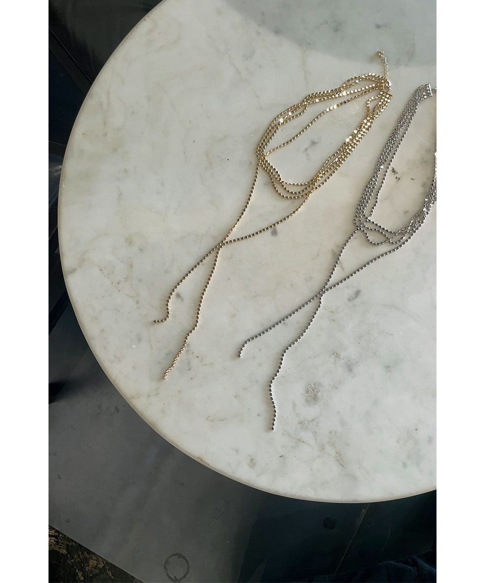 marjour(マージュール)/TRIPLE CHAIN NECKLACE