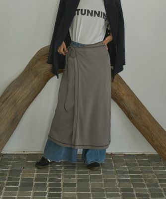 集英社HAPPY PLUS STOREmarjour（マージュール）/STRETCH LIB WRAP SKIRT
