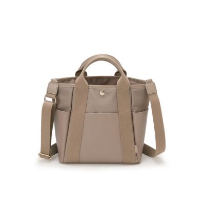 【美品】TOPKAPI スコッチグレイン　バケットバッグ　2way オフホワイト TOPKAPI / トプカピ 【小山田早織さんコラボ】SCOTCH GRAIN