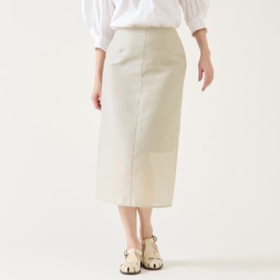 集英社HAPPY PLUS STOREmartinique（マルティニーク）/シアーオーガンスカート（セットアップ可）