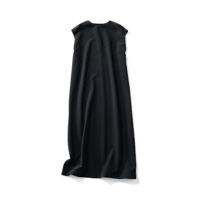 J&M DAVIDSONシルク混チュールフレアワンピース12サイズ紺色
