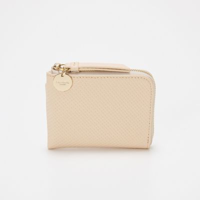 集英社HAPPY PLUS STORETOPKAPI（トプカピ）/【TREASURE TOPKAPI】クロスエンボス レザー L字ファスナー ミニ 財布