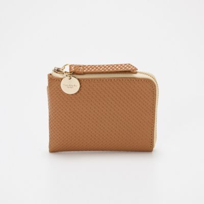 集英社HAPPY PLUS STORETOPKAPI（トプカピ）/【TREASURE TOPKAPI】クロスエンボス レザー L字ファスナー ミニ 財布