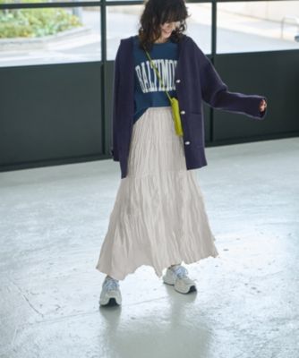 集英社HAPPY PLUS STORESTYLE DELI（スタイルデリ）/ワッシャーシフォンティアードスカート