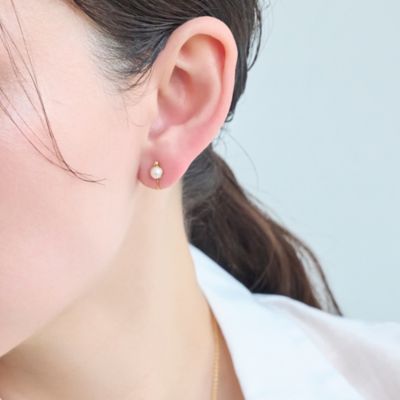 集英社HAPPY PLUS STOREPhoebe（フィービィー）/【痛くないシリーズ】パワーストーンライトフィットイヤリング　パール
