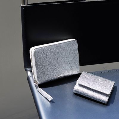集英社HAPPY PLUS STORETOPKAPI（トプカピ）/【TREASURE TOPKAPI】ウォッシュド レザー メタリック ラウンドファスナー 二つ折り財布／パスポート対応