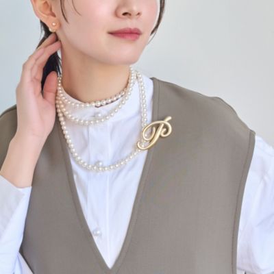 集英社HAPPY PLUS STOREPhoebe（フィービィー）/ニュアンスメタルブローチ　ゴールド