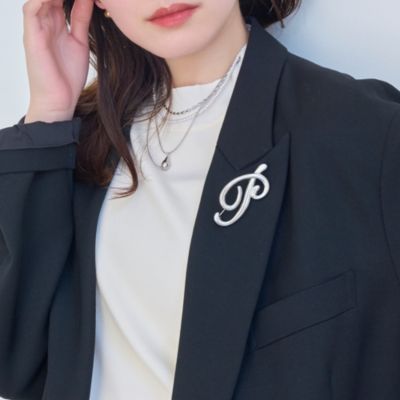 集英社HAPPY PLUS STOREPhoebe（フィービィー）/ニュアンスメタルブローチ　シルバー