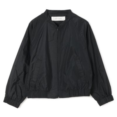 PLAIN PEOPLE タフタ ショートブルゾン　白　プレインピープル PLAIN PEOPLE タフタ ショートブルゾン白プレインピープル