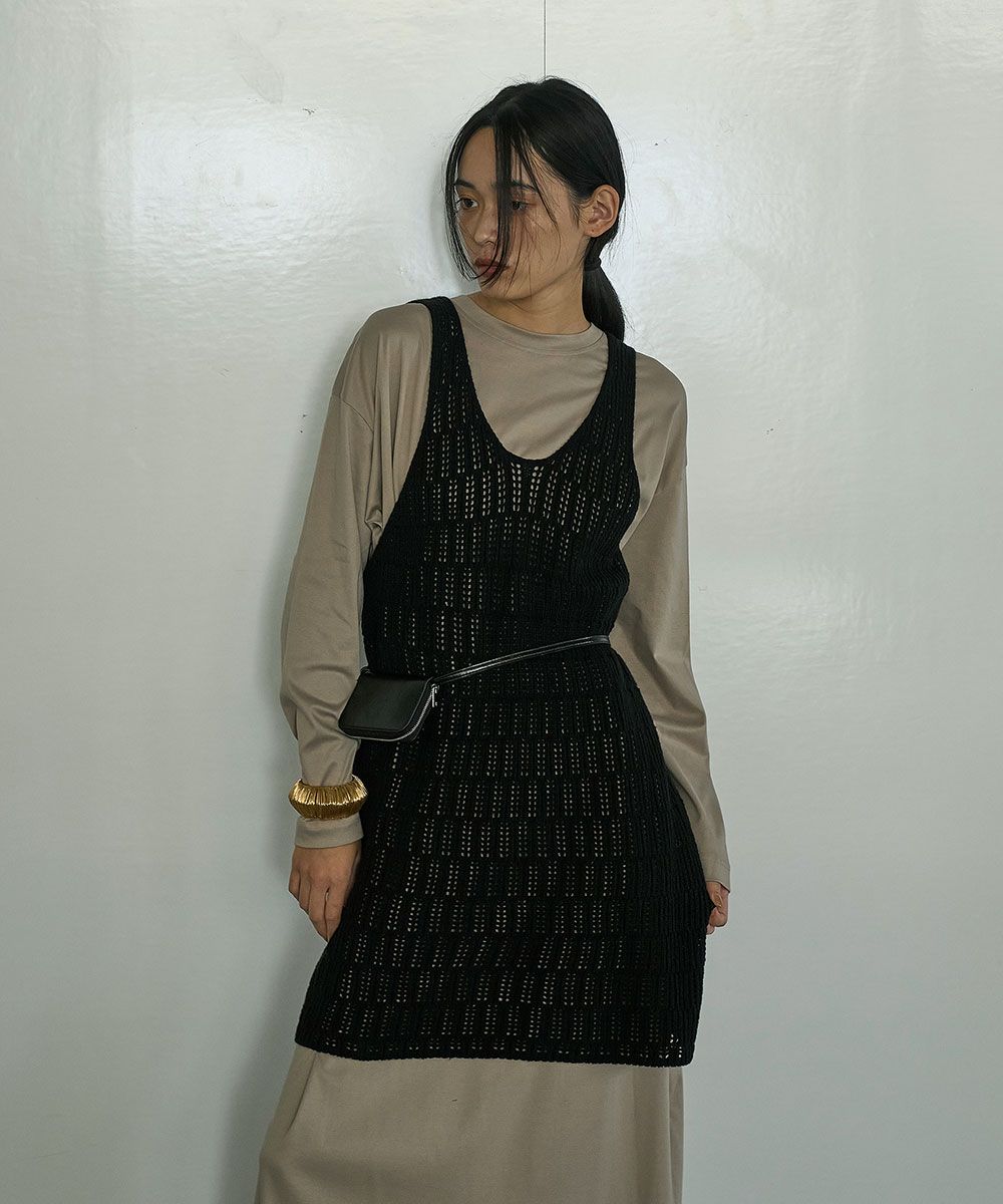 ѼHAPPY PLUS STORE㤨marjour(ޡ塼/OPENWORK KNIT TUNICפβǤʤ8,030ߤˤʤޤ