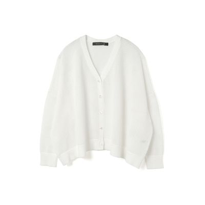 集英社HAPPY PLUS STOREmizuiro ind（ミズイロインド）/シアーパターンVネックカーディガン