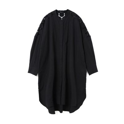 mizuiro ind(ミズイロインド)のレースミックススタンドカラー
