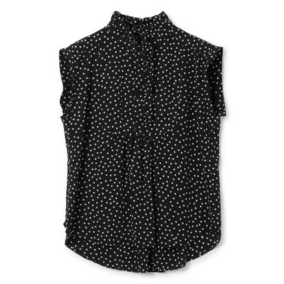 Pale Jute(ペール ジュート)のpolka dot band sleeve blouse通販