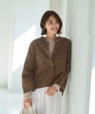 集英社HAPPY PLUS STORESTYLE DELI（スタイルデリ）/厚地ジョーゼットブルゾンジャケット