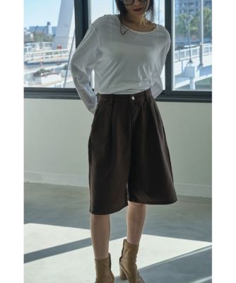 marjour WIDE HALF PANTS