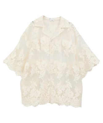 CLANE(クラネ)のSHEER FROWER LACE SHIRT通販 | 集英社HAPPY CLANE(クラネ)のSHEER FROWER LACE SHIRT通販 | 集英社HAPPY