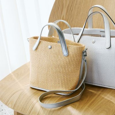 集英社HAPPY PLUS STORETOPKAPI（トプカピ）/【Breath TOPKAPI】レザーハンドル ショルダー付き トート カゴバッグ