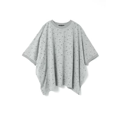 【ミズイロインド】mizuiroind ドットプリントワイドプルオーバー mizuiro ind (ミズイロインド) バーンアウトドットプリント