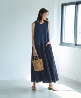 集英社HAPPY PLUS STORESTYLE DELI（スタイルデリ）/【Made in JAPAN】生地コンビボリュームスカートワンピース
