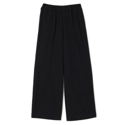 PLAIN PEOPLE(プレインピープル) 長袖カットソー サイズ9 M レディース - 黒 クルーネック/ギャザー PLAIN PEOPLE(プレインピープル)｜シワダブルガーゼ長袖