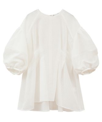 スーパーセール タイムセール 時間 CLANE(クラネ)のSHEER PLAID VOLUME SLEEVE TOPS通販 | 集英社 トップス