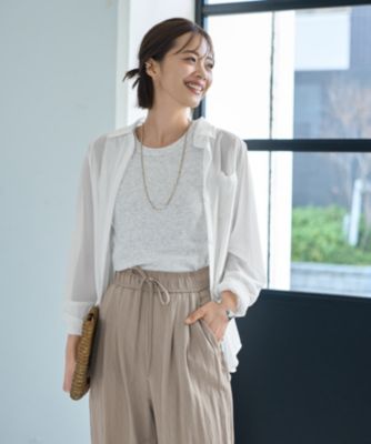 集英社HAPPY PLUS STORESTYLE DELI（スタイルデリ）/微シアーストレッチメッシュシャツ