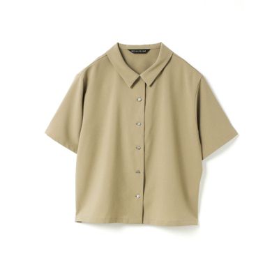 mizuiro ind(ミズイロインド)のポプリンハーフスリーブシャツ