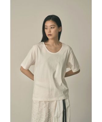集英社HAPPY PLUS STOREmarjour（マージュール）/U NECK HALF SLEEVE OVER TEE