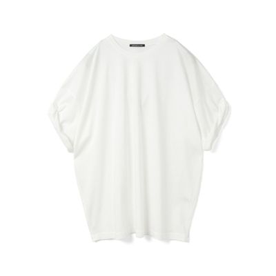 ミズイロインド mizuiroindロールアップスリーブワイドT ピンク ミズイロインド mizuiro ind mizuiro ind ロールアップスリーブ