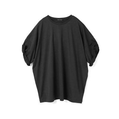 mizuiro ind(ミズイロインド)のロールアップスリーブワイドT通販