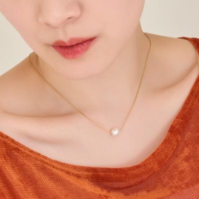 集英社HAPPY PLUS STOREPhoebe（フィービィー）/【金属アレルギー対応】ワントップパールネックレス　ゴールド／サージカルステンレス
