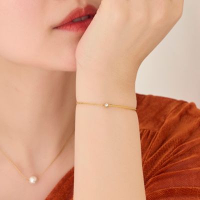 集英社HAPPY PLUS STOREPhoebe（フィービィー）/【金属アレルギー対応】グッリターハーフバングルチェーンブレスレット／サージカルステンレス