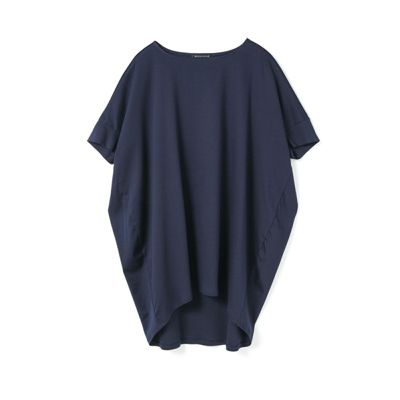 mizuiro ind(ミズイロインド)のボートネックコクーンプル