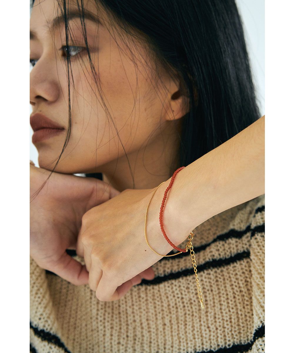 marjour(マージュール)/BEADS & CHAIN BRACELET