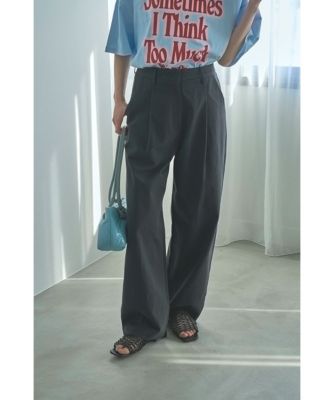 集英社HAPPY PLUS STOREmarjour（マージュール）/COTTON TUCK PANTS