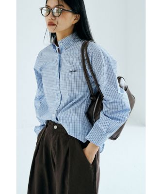 集英社HAPPY PLUS STOREmarjour（マージュール）/BLUE CHECK SHIRTS