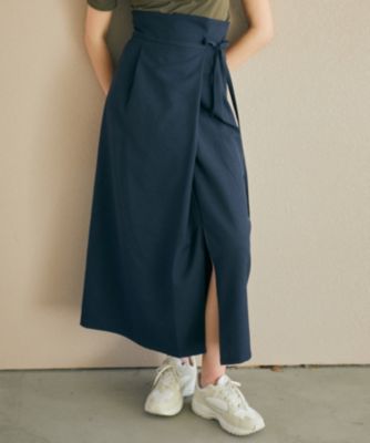 集英社HAPPY PLUS STOREJulier（ジュリエ）/ドライリネンラップスカート／速乾・接触冷感