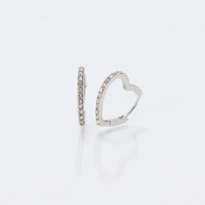 集英社HAPPY PLUS STOREPhoebe（フィービィー）/【金属アレルギー対応】ワンタッチライナーハートビジューフープピアス