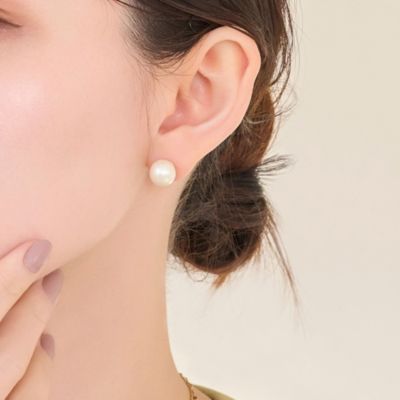集英社HAPPY PLUS STOREPhoebe（フィービィー）/【痛くないシリーズ／金属アレルギー対応】パールリウムライトフィットイヤリング／一粒パール