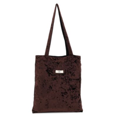 uhr トートバック　美品 Uhr(ウーア)のBicolor Velour Tote通販 | 集英社HAPPY PLUS STORE