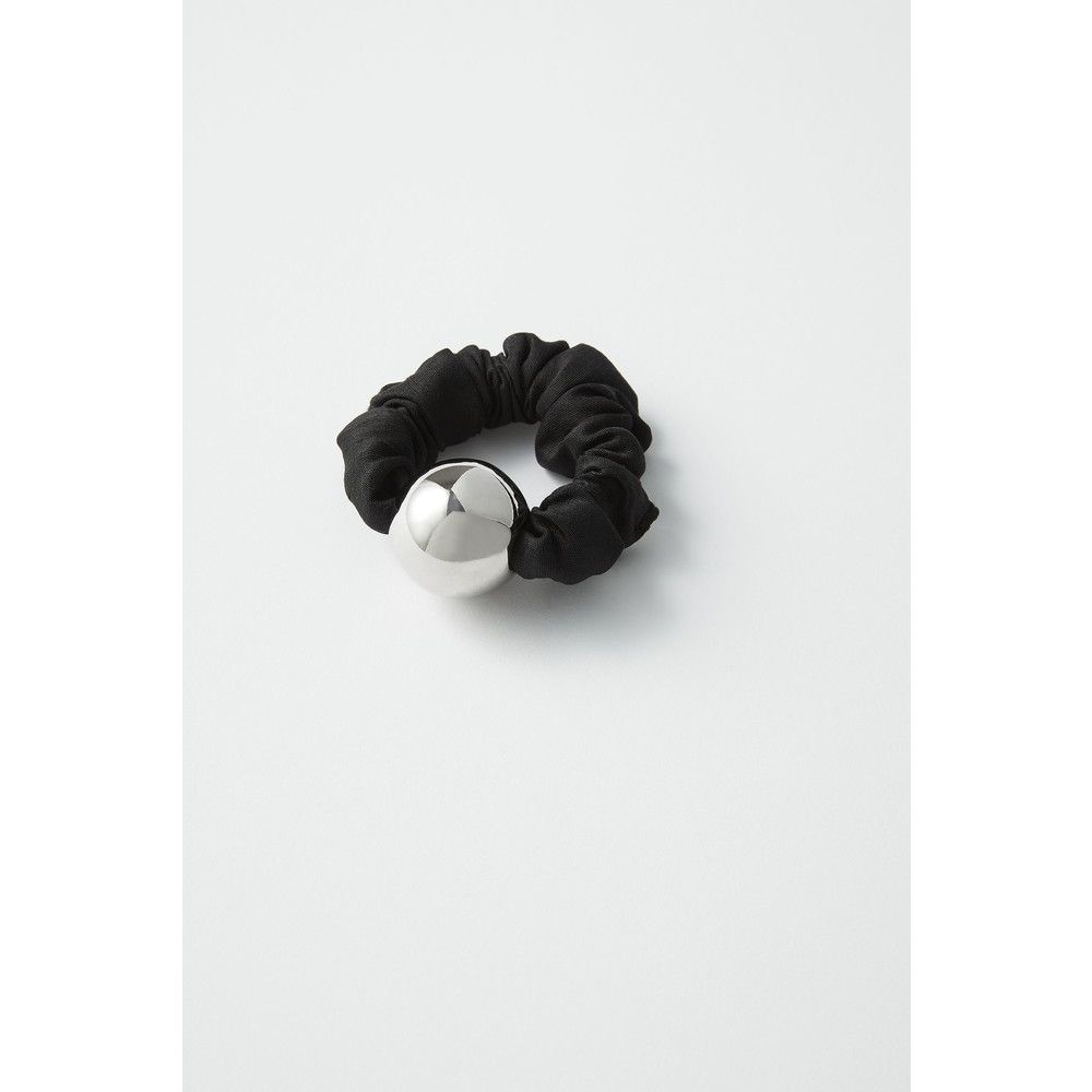 heyep(ヘイップ)/Medium Metal Ball Silk Scrunchie