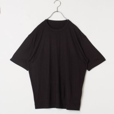 Tシャツとニットのいいとこどり！端境期に最適な人気作を色別注　【LEE別注】【洗える】【ユニセックス】ウール天竺ニットTシャツ
