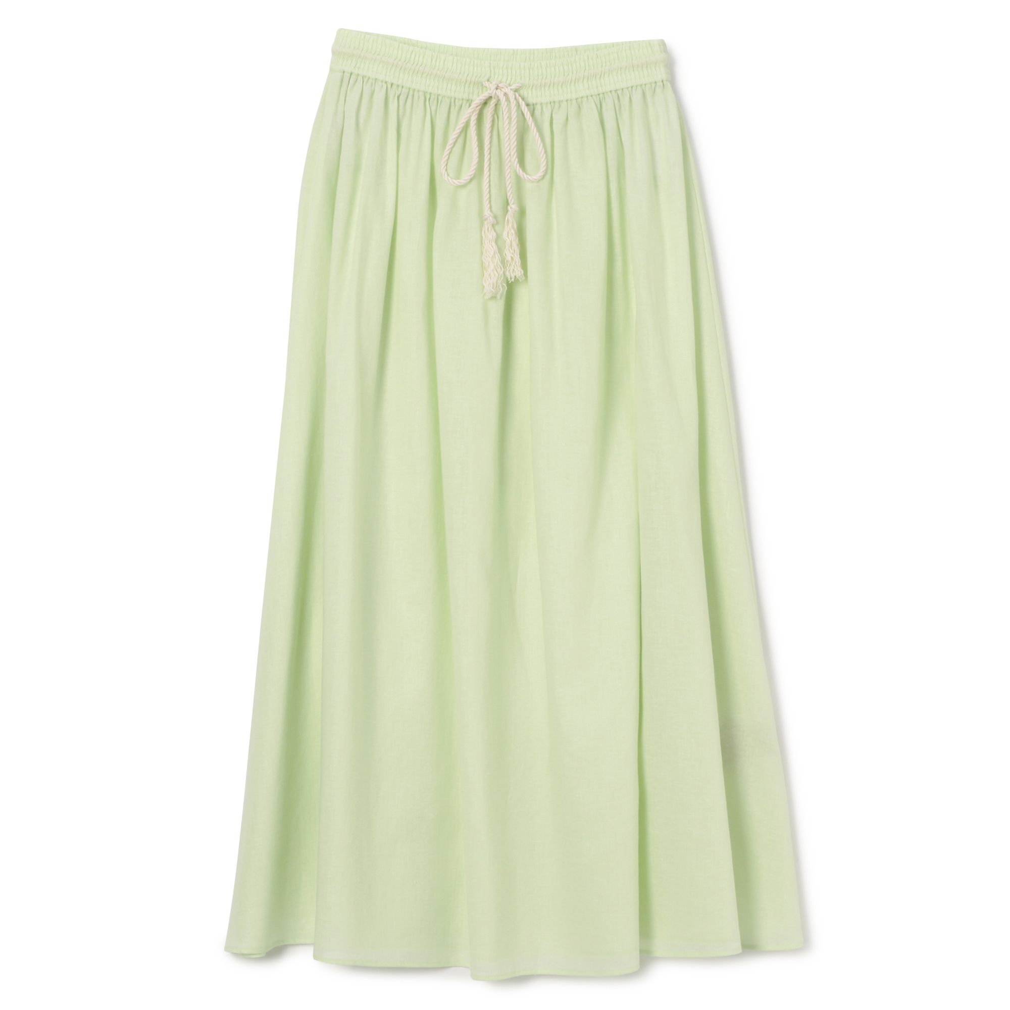 PLAIN PEOPLE(プレインピープル)/ラミーリヨセルギャザーフレアスカート