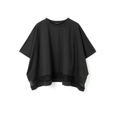 新品 mizuiro ind メッシュミックスワイドプルオーバー mizuiro ind(ミズイロインド)のメッシュミックスワイドプル