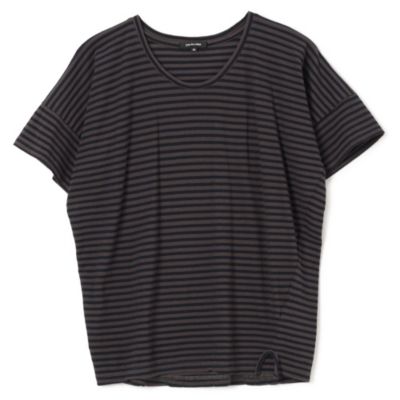 集英社HAPPY PLUS STOREpas de calais（パドカレ）/２５ＳＳ強撚ボーダー半袖ＰＯ