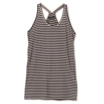 pas de calais(パドカレ)の25SS強撚ボーダータンクトップ