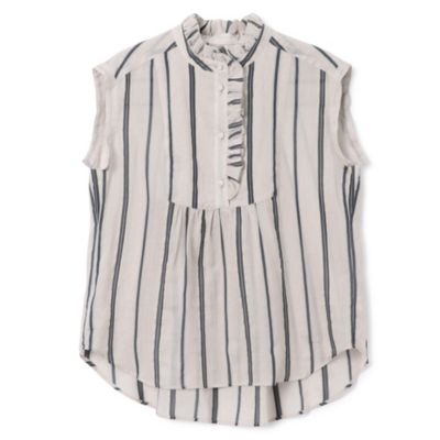 Pale Jute(ペール ジュート)のtalian stripe band sleeve shirt
