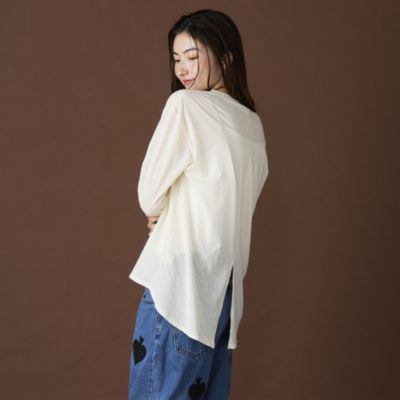 集英社HAPPY PLUS STOREsuadeo（スアデオ）/バックスリットルーズトップス