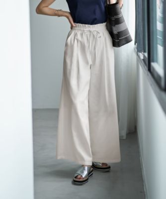 集英社HAPPY PLUS STORESTYLE DELI（スタイルデリ）/【LUXE】麻混リゾートドレープワイドパンツ