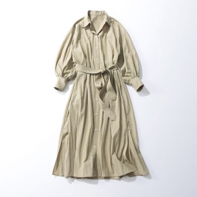 【美品】23区× mi-mollet ボウタイシャツワンピース(大草直子コラボ) 大草直子監修「花柄or無地？大人が着るべき23区のロング
